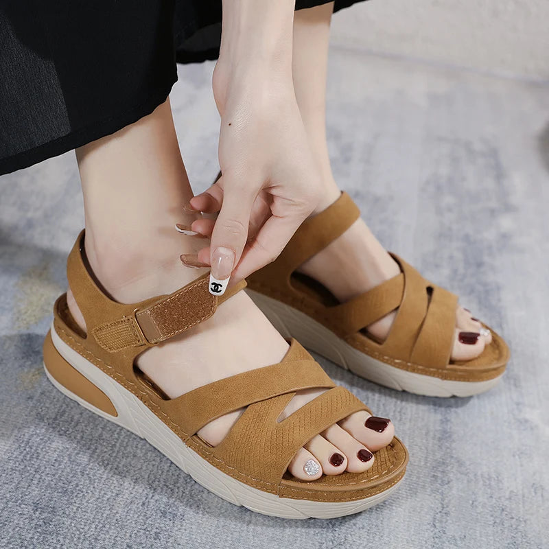 Sandália Ortopédica EVORÁ em couro -   Suavidade e Estabilidade para seus pés - PROMOÇÃO VERÃO DE OFERTAS (45%OFF)