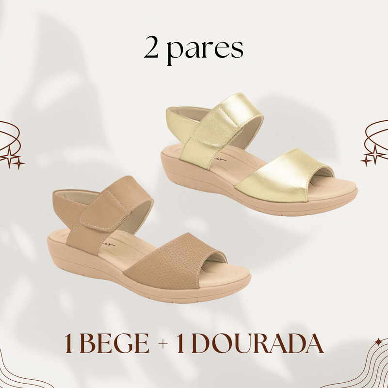 (COMPRE 1 LEVE 2) Sandália Ortopédica Marlly - Conforto para seus pés amar! - PROMO DO MÊS + BRINDE EXCLUSIVO!