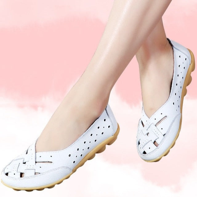 PROMOÇÃO VERÃO DE OFERTAS! (65%OFF) - O Mais Confortável, Leve e Bonito do Momento - Sapato Feminino Orto Flats