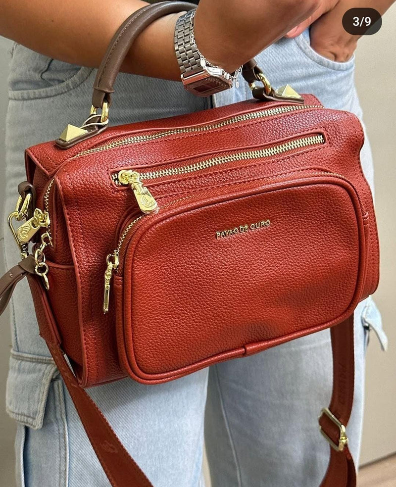 Bolsa Média Pavão em couro - A ideal para seu dia a dia - PROMOÇÃO VERÃO 2025 - Últimas Unidades.