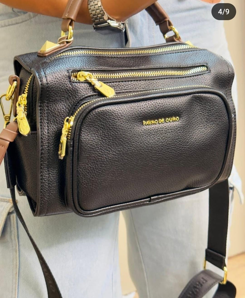 Bolsa Média Pavão em couro - A ideal para seu dia a dia - PROMOÇÃO VERÃO 2025 - Últimas Unidades.