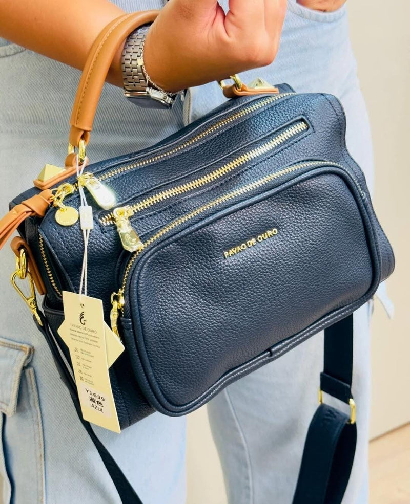 Bolsa Média Pavão em couro - A ideal para seu dia a dia - PROMOÇÃO VERÃO 2025 - Últimas Unidades.