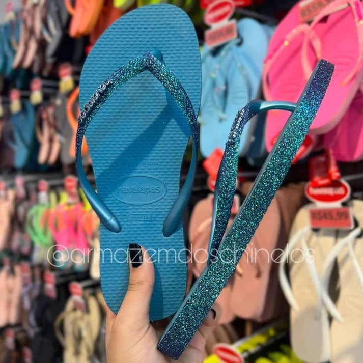 Havaianas Slim Sparkle - Lançamento 2024 - PROMOÇÃO VERÃO DE OFERTAS! (65%OFF)