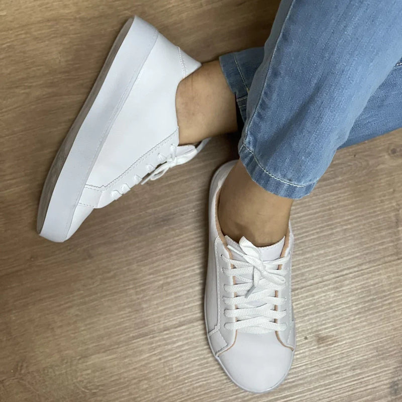 [MEGA PROMOÇÃO MÊS DO CONSUMIDOR] - COMBO OKAY!  2 PARES - Tênis Ortopédico SlimFit Branco + Slip Ortopédico Nobuc -